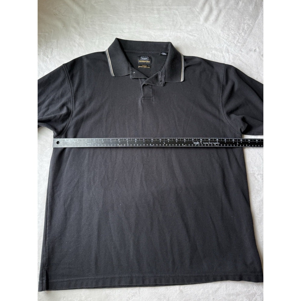 Haggar Performance Wear Men's Short Sleeve Black Cool 18 Golf Polo Shirt Sz XL - Picture 5 of 7